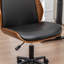 Chaise de bureau rembourrée en similicuir Bryonie-340057852