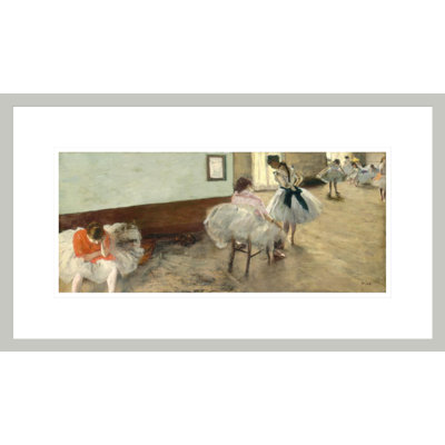 «The Dance Lesson» par Edgar Degas, impression giclée encadrée
