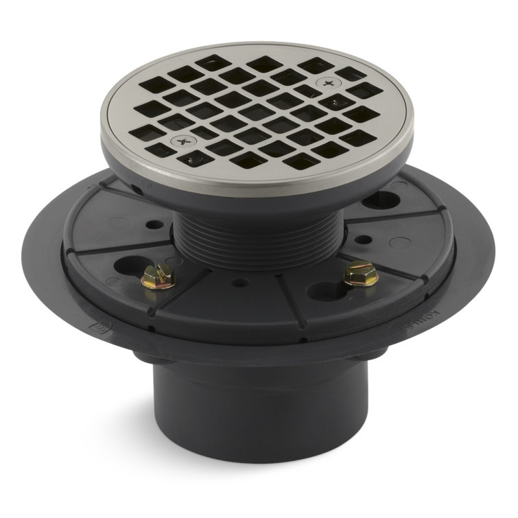 Round Design 3" Grid Shower Drain