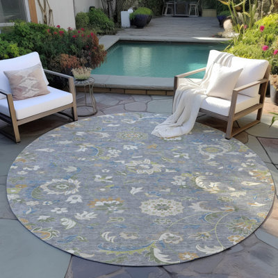 Tapis intérieur / extérieur gris Aveline 