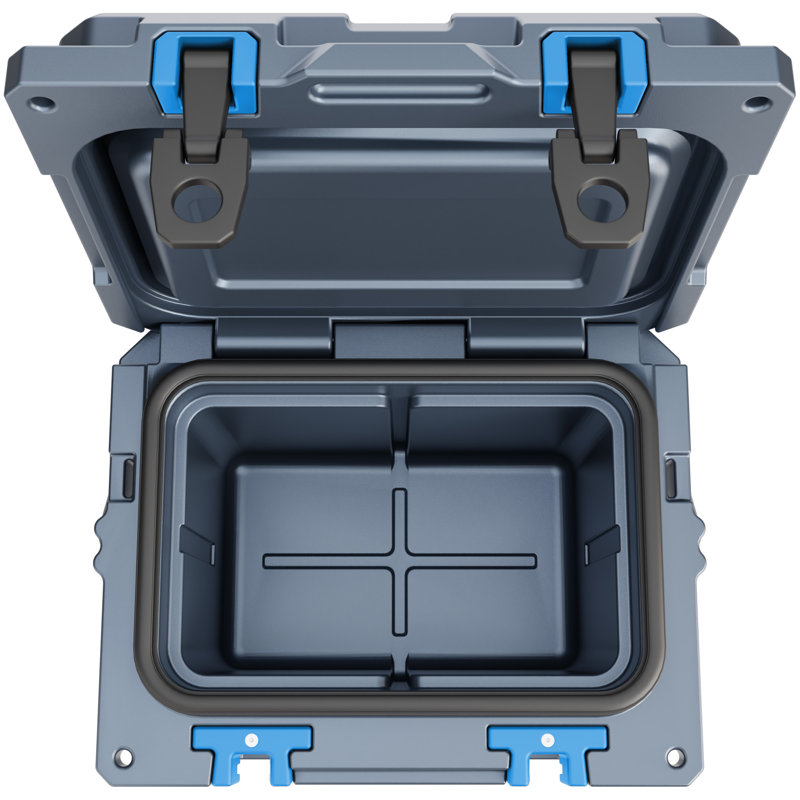 Cubix Outdoors QuadraX 10 Quart Portable Hard Cooler for Camping, Fishing, Beach, Gray