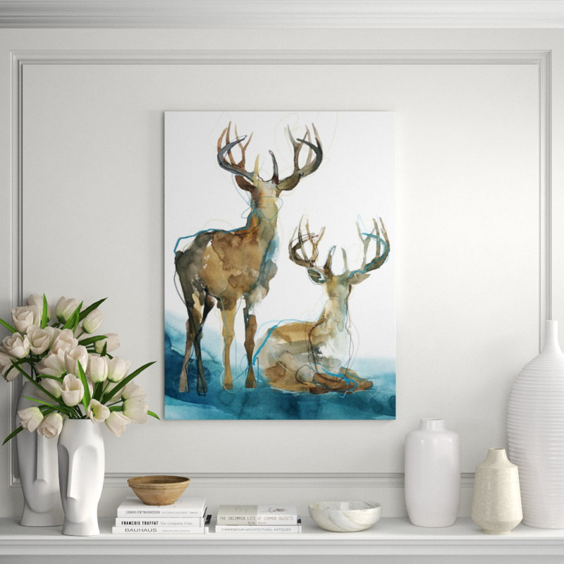 Curious Print by Emma Brooks, 32" H x 24" W, Image Brush Gel