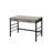 Light Weathered Oak & Black Finish Writing Desk W/USB
