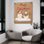 «Christmas On Burlap 8» par Jean Plout, art mural en verre acrylique, 36 po x 36 po-132495249