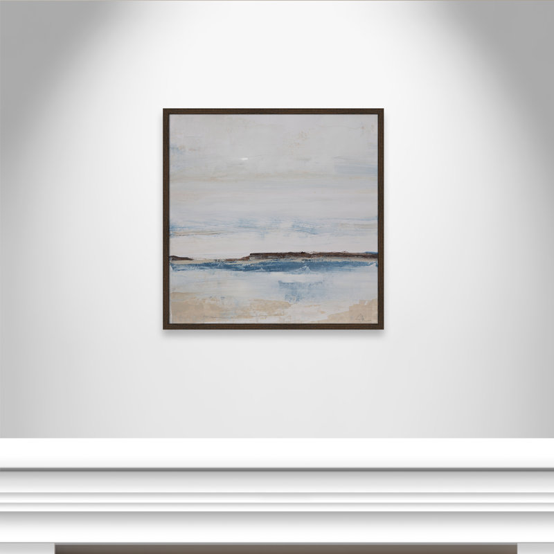 «Walk with Me» par Casa Fine Arts, H 27,5 po x l 27,5 po x P 0,75 po, Cadre photo noyer