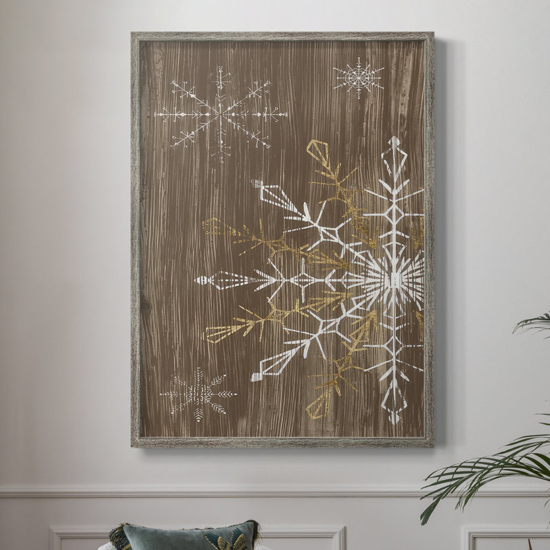 «Barnwood Wonderland Collection B», reproduction encadrée - bois massif, H 15 po x l 12 po