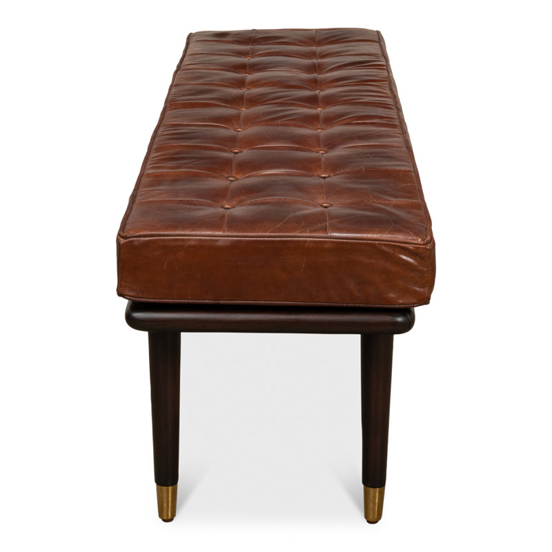 Prince Albert Leather Bench
