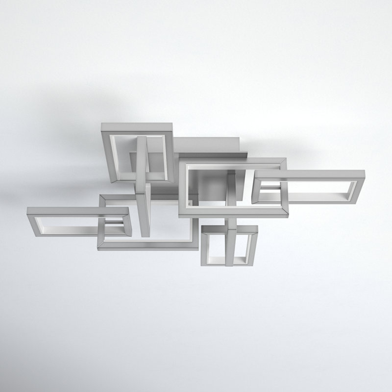 Sataria 8 - Light 29.25" Unique/Statement Geometric LED Flush Mount