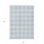 8' X 10' Sky Blue Plaid Washable Indoor Outdoor Area Rug