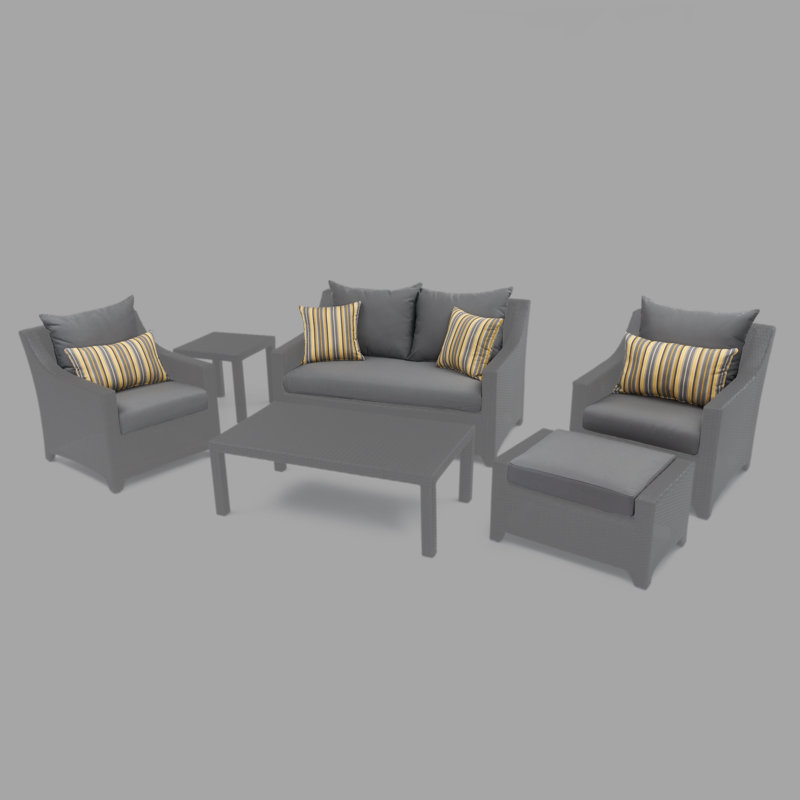 Outdoor Sunbrella Cushion Cover, Charcoal Grey Sunbrella®