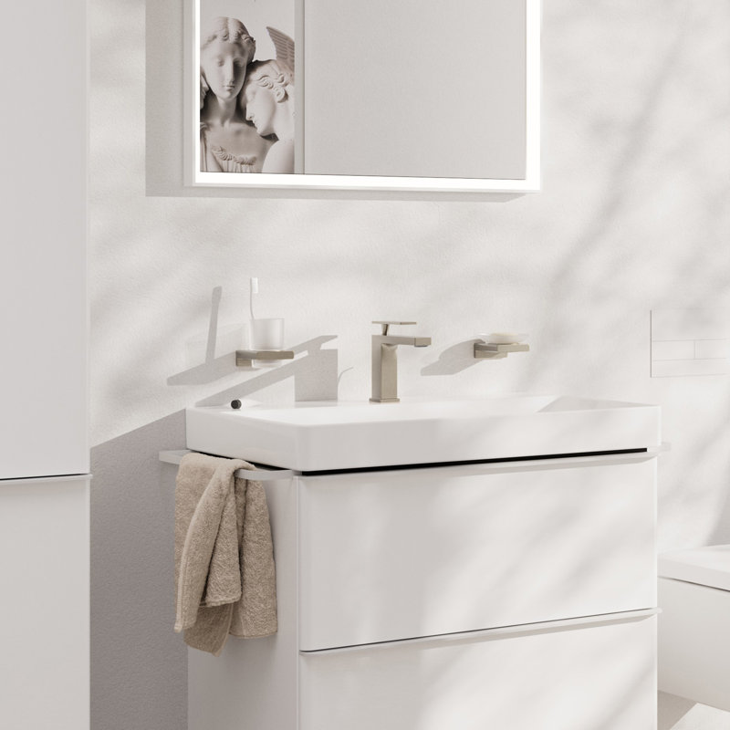 hansgrohe Tecturis E Single-Hole Faucet 110 with Pop-Up Drain, 1.2 GPM, Brushed Nickel