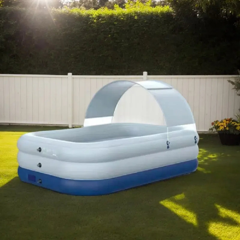 Petite piscine gonflable à la maison pour piscine extérieure de 83 pouces à une touche, facile et rapide à utiliser pour les fêtes d'été dans la cour