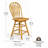 Azizi Swivel Solid Wood Counter Stool-1829209783