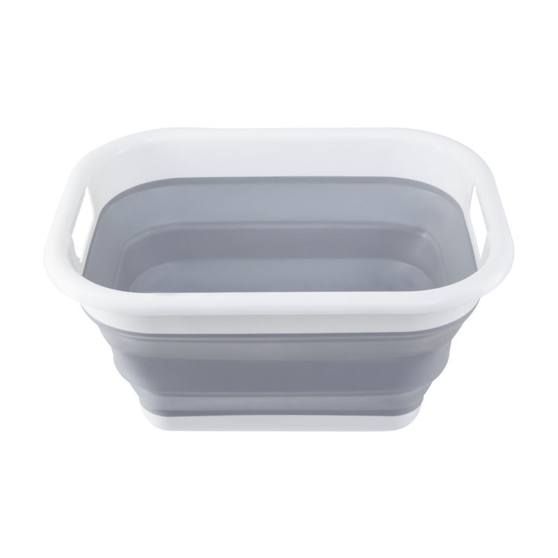 Premier Housewares Plastic Decorative Basket, Grey
