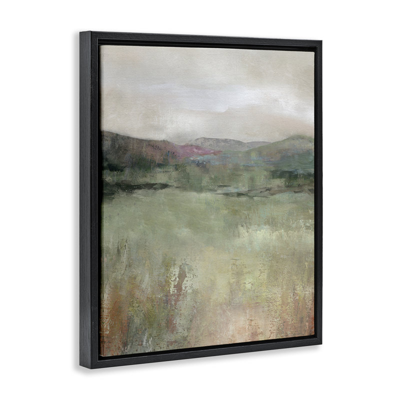 Cadre flottant Glimpse Of Spring, design par Carol Robinson, Cadre flottant noir de jais, H 31 po x l 25 po