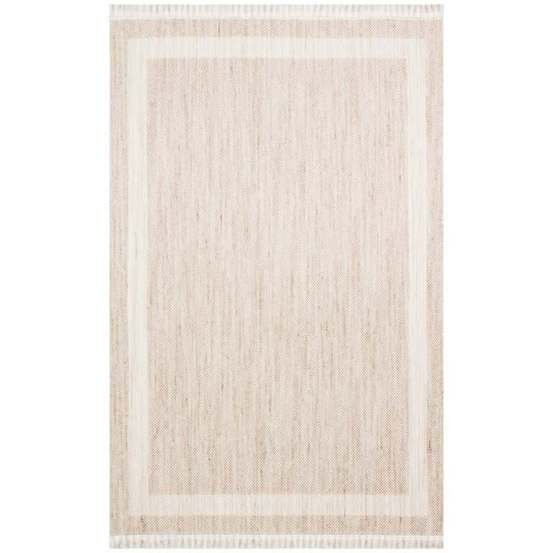 Elegant Hall Carpet, 2.6 x 9.8 Feet, 100% Polyester, No Pile, 1950 gr/m² | Machine Woven, Flat Weave, Easy Maintenance | Beige Color, Perfect for Entryways & Living Areas, Durable and Stylish Design
