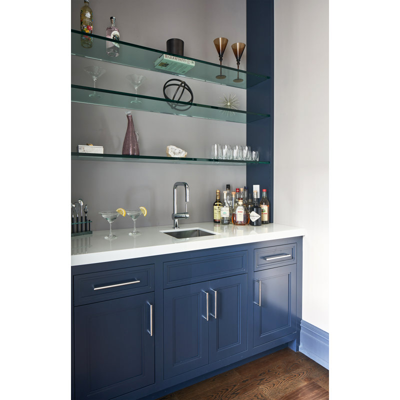 Elegant Cabinet Pull, Polished Stainless Steel, 11 13/16"