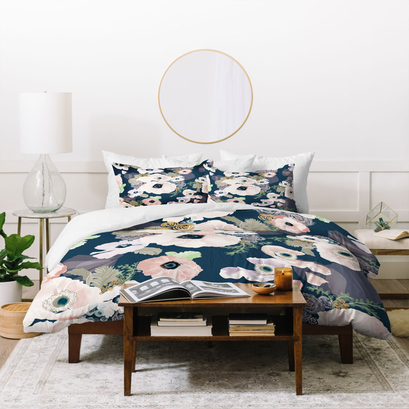 Farmhouse / Country Floral Duvet Cover, Twin Duvet Cover