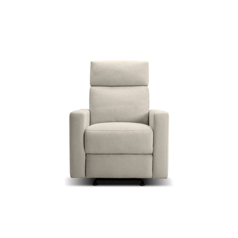 Nurture& The Manual Premium Modern Recliner Nursery Glider Chair with Spill, Stain Proof Fabric, Ivory