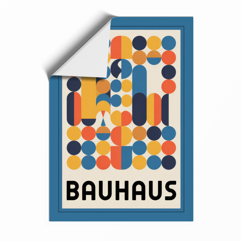 Bauhaus Forms Geometric - Framed Print, Unframed, A2 - 59.4 x 42.0 cm
