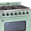 Cuisinière au gaz autoportante à 5 brûleurs de 5,2 pi³ avec four à convection 36 po Classic Retro-84993982