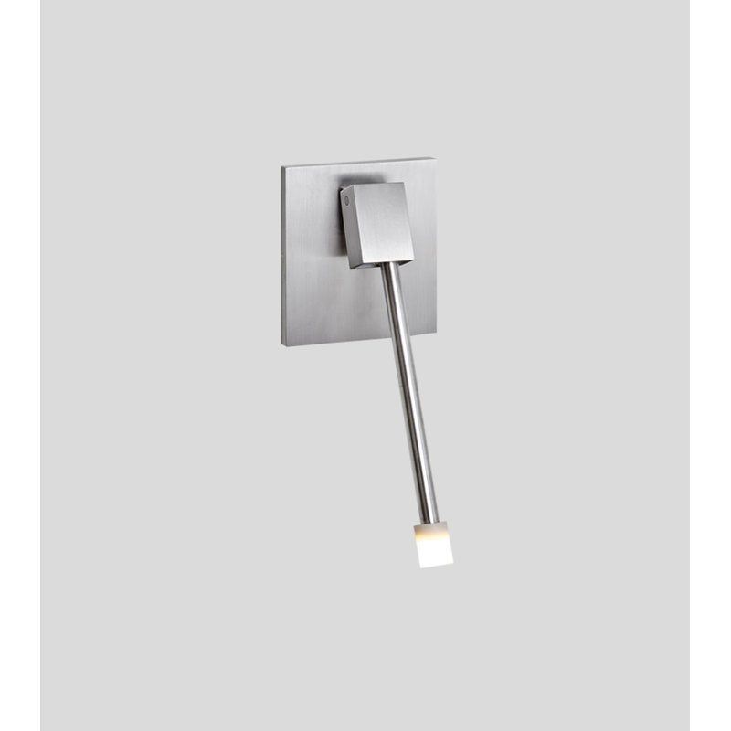 Libri Plug in Left Orientation Wall Mount, Brushed Aluminum