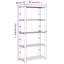 Alorie Steel Shelving Unit-860062204
