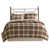 Tissu écossais brun clair sélectionné