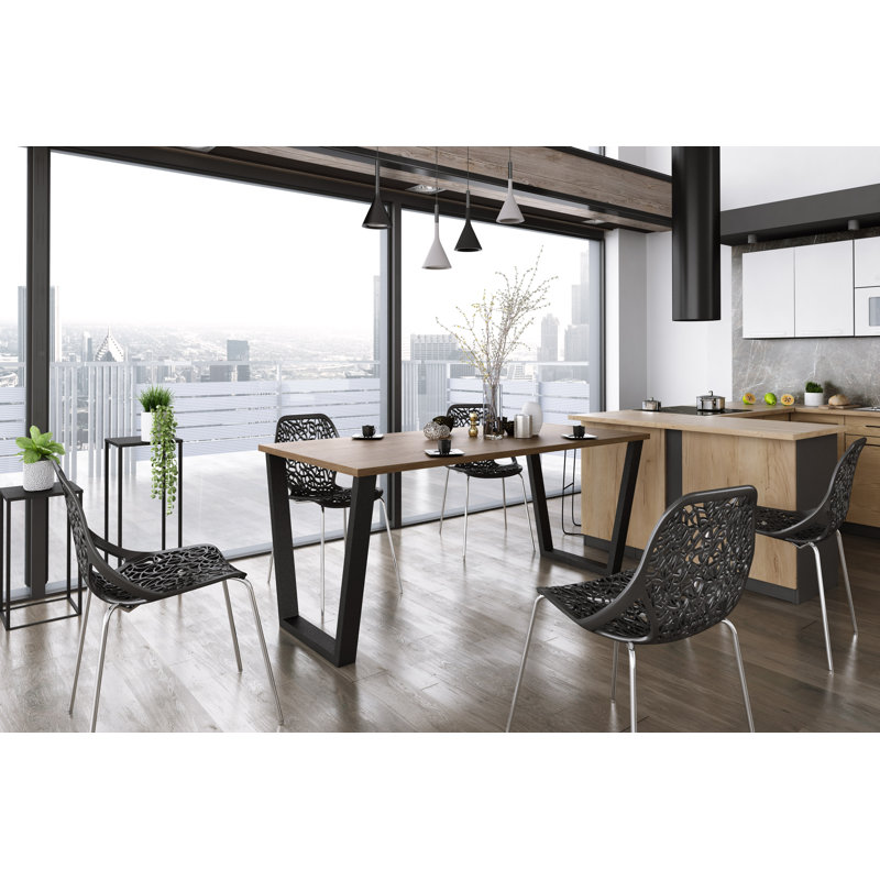Edlynn Dining Table, 75cm H x 138cm L x 67cm W, Brown