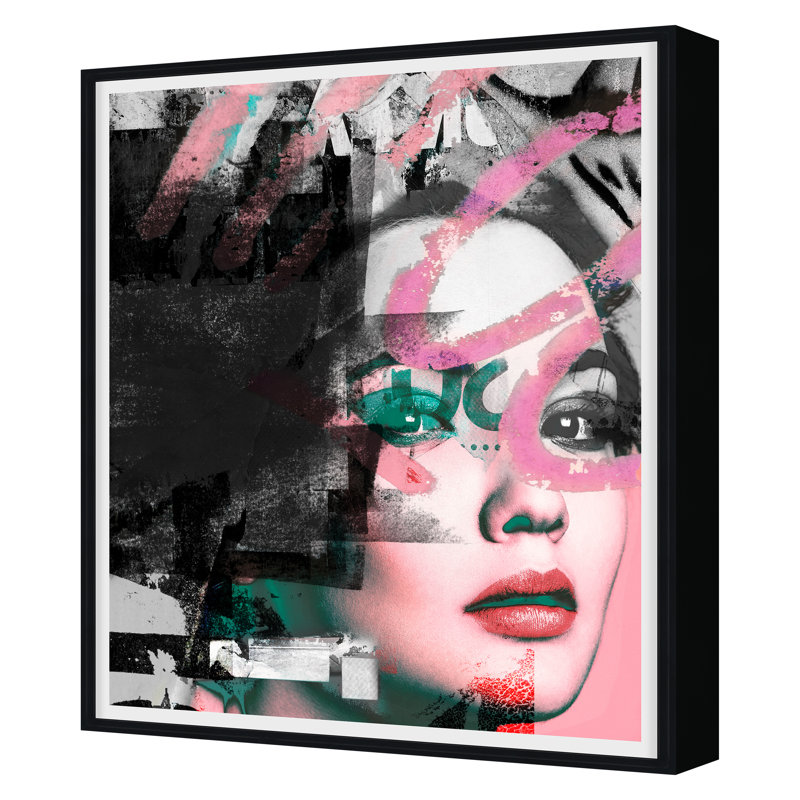Paint Collage Portrait 1 Print by Todaro, Katie, 44'' H x 37'' W