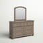 Commode double 7 tiroirs avec miroir Austinburg