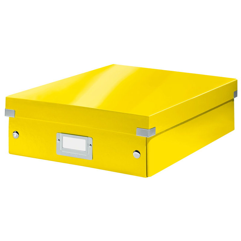 Leitz Decorative Bin, 28.1cm H x 10cm W x 37cm D, Yellow