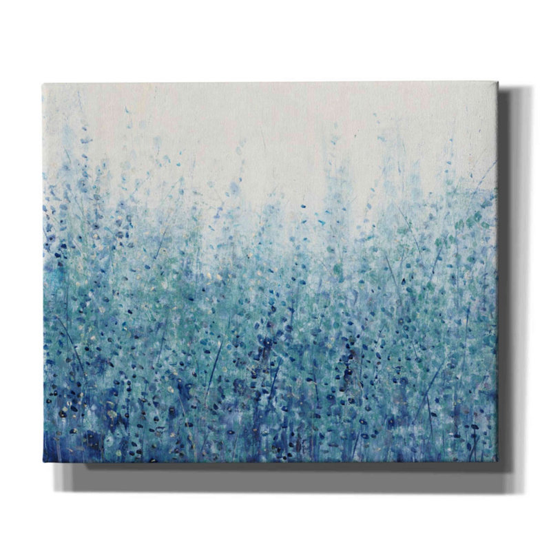 «Misty Blues I» par Tim O'toole, art mural sur toile, H 20 po x l 24 po x P 0,75 po