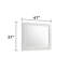 Miroir blanc de style moderne en bois blanc Blanca