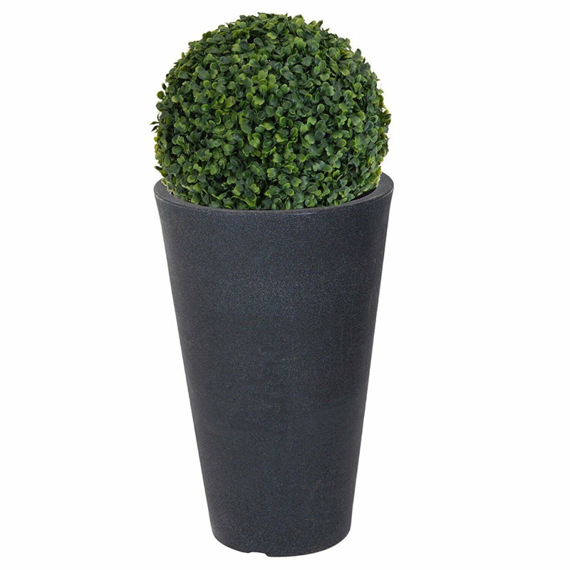45cm Faux Boxwood Topiary in Ceramic Pot