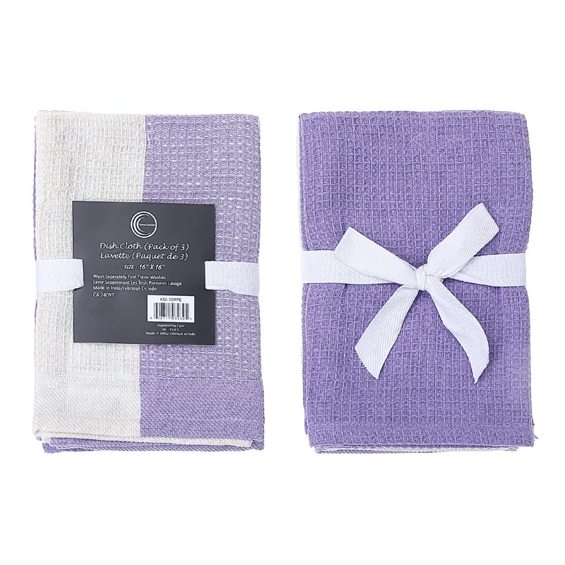 Ensemble de literie double gaufré, Mauve