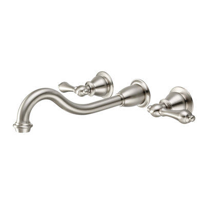 Wall Mounted Optional 2-handle Bathroom Faucet