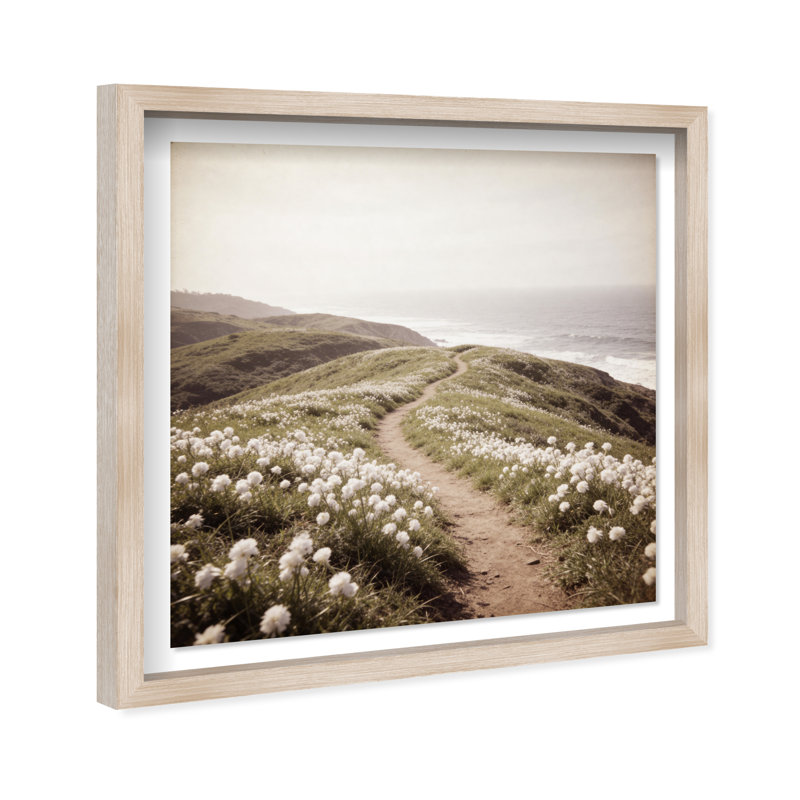 Blooming Path Print by Oliver Gal, 21.5" H x 21.5" W, Natural Oak Shadowbox