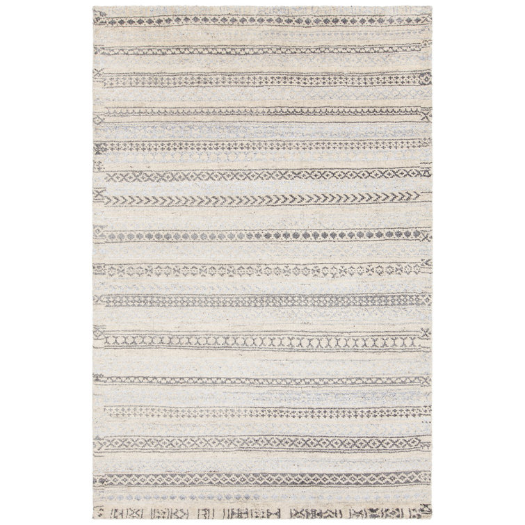 Isla Hand-Knotted Cream/Gray Area Rug