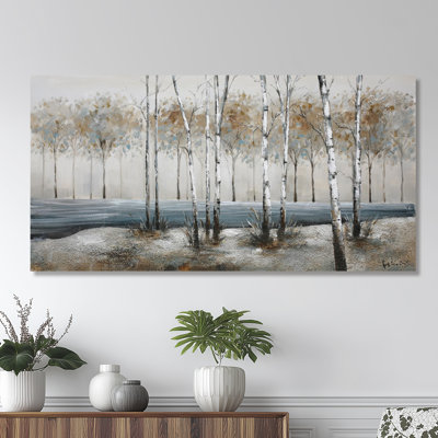 " Birch Alley " Painting Print
