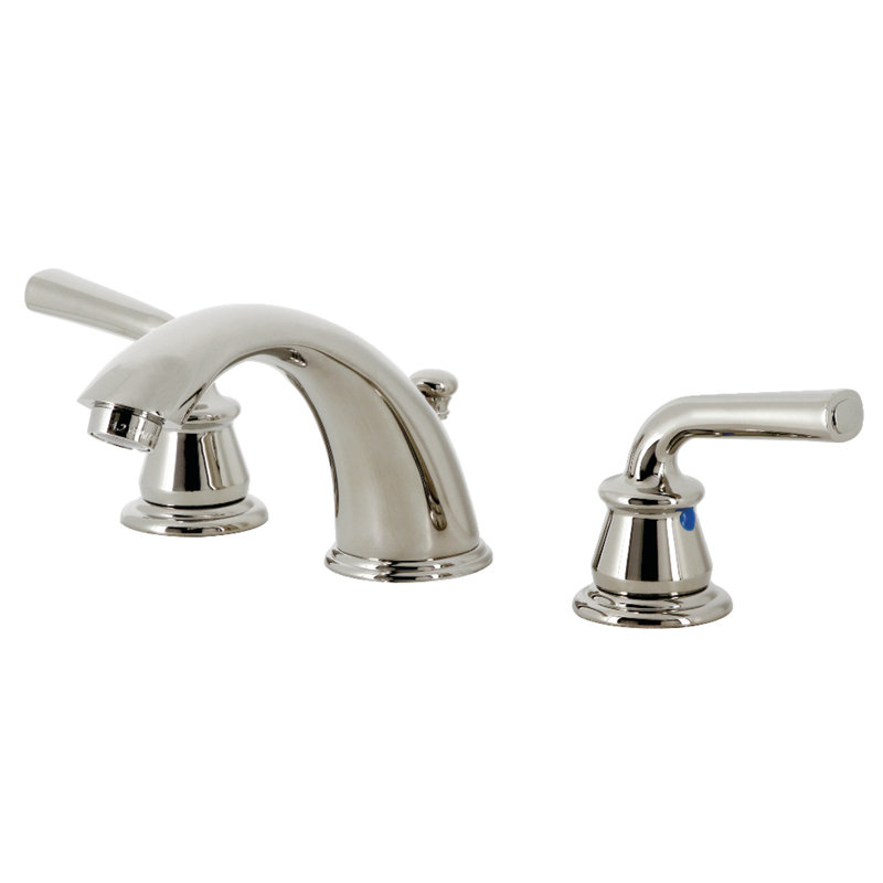 Robinet de salle de bain espacé Kingston, Nickel poli
