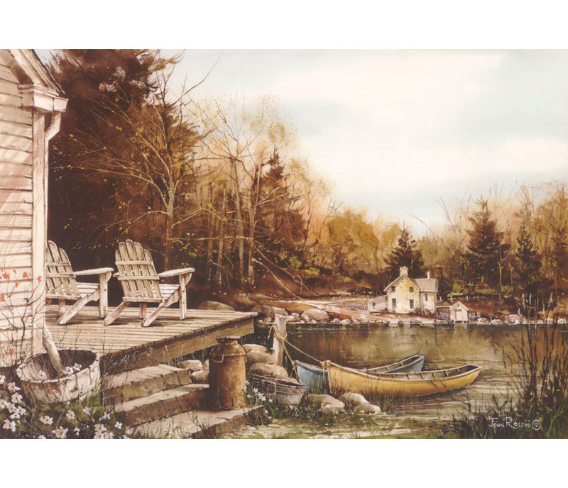 By the Lake, 12" H x 18" W
