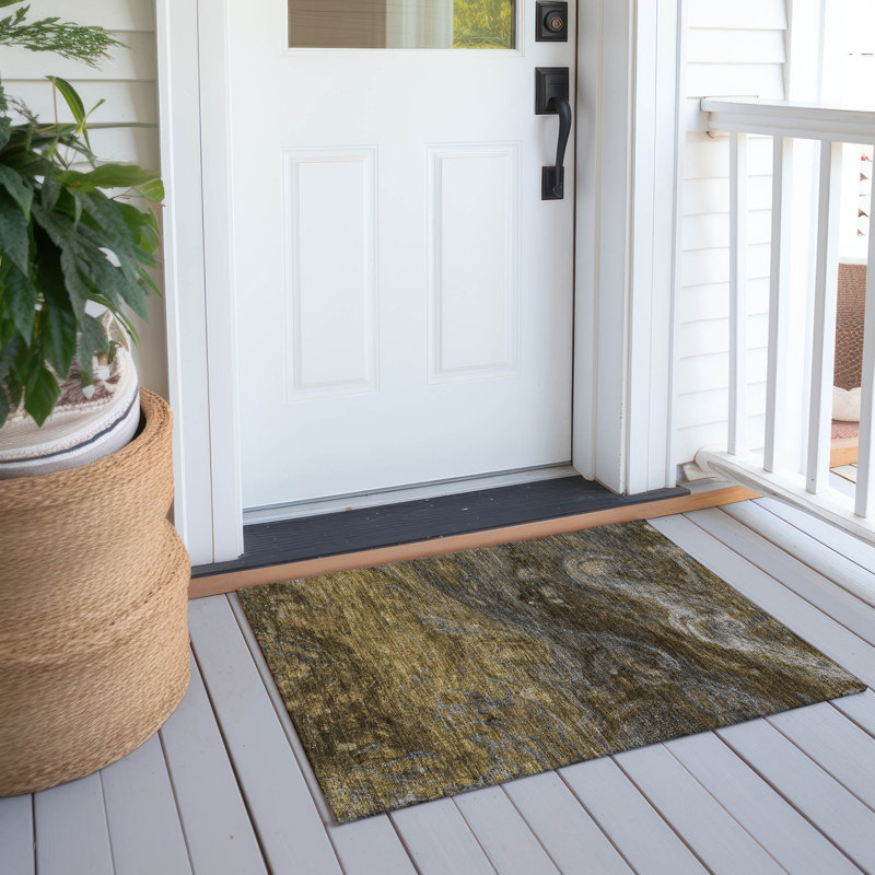 Altair Washable Abstract Indoor / Outdoor Rug, Rectangle 1'8" x 2'6"