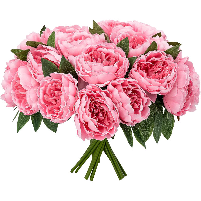 Peony Bundle Arrangement - 5pcs, Hot Pink