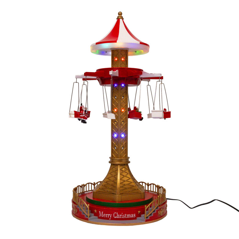 Tour musicale à DEL mobile de 20,5 pouces avec 5 figurines
