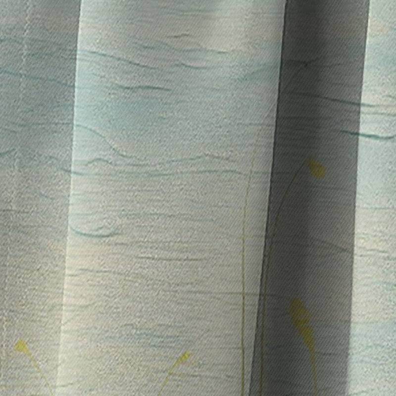 «Buttercups Minimalisme Dream» - Rideau Buttercups - Rideau floral occultant en velours - 1 panneau, L 52 po x L 84 po