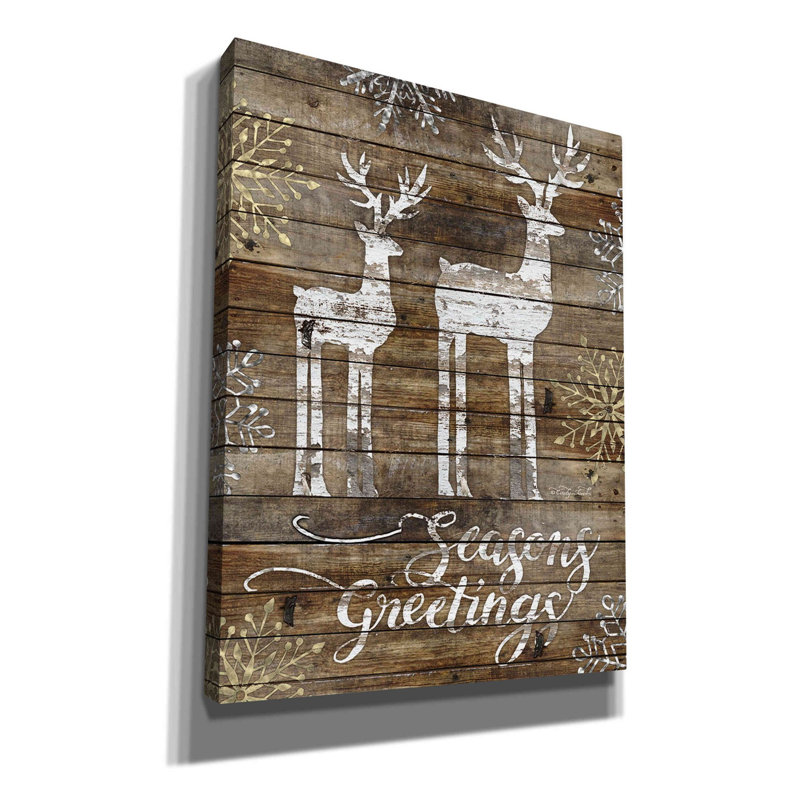 «Birchanger Season's Greetings Deer» par Cindy Jacobs, H 34 po x l 26 po x P 1,5 po
