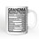 Grandma Nutrition Facts Mug, Birthday Gift With Custom Name