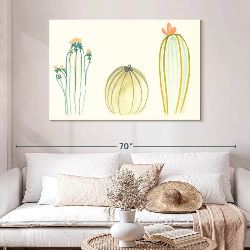 Harnek Funky Succulents IV, H 32 po x l 48 po