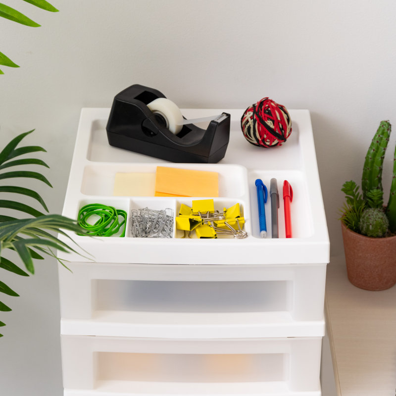 Tiroir de rangement à 6 tiroirs - Basics by Wayfair ™, Blanc